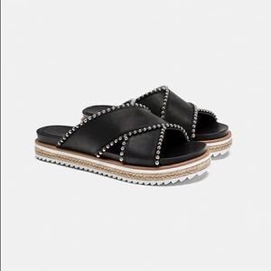 Zara Studded Slides / Sandals